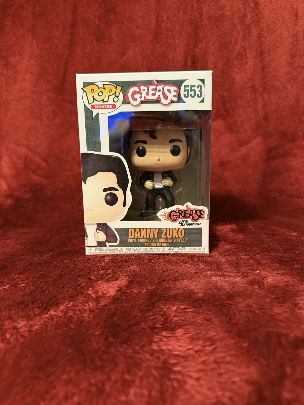 ✨️RARE✨️ Funko Pop! Movies Grease Danny Zuko #553 - Black Outfit